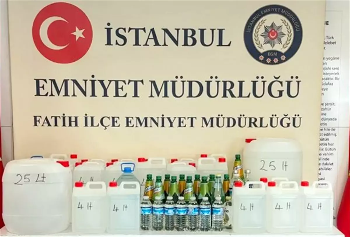 İstanbul’da Sahte İçki Operasyonu: 5 Gözaltı