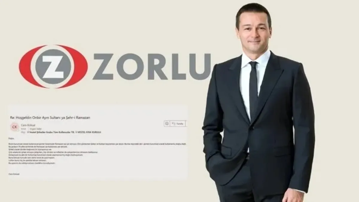 Zorlu Holding CEO’su Cem Köksal Ramazan tebriğinden rahatsız oldu: Gözaltına alındı