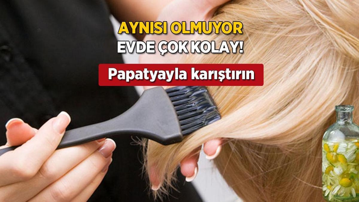 Kuaförün bile tutturamadığı rengi evde yakalayın! Turunculaşmaya son, sırrı papatya